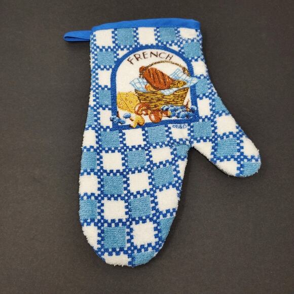 B&D 3 Pc Kitchen NEW Ensemble of French Kitchen themed kitchen Towels and Mitt - Picture 3 of 5